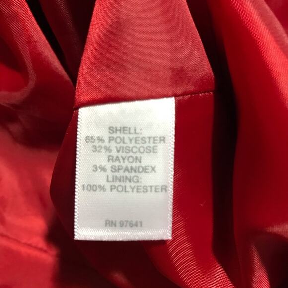 NWT J Jill perfect red 2X high neck pea coat zipper snap closure soft comfy - Picture 5 of 10